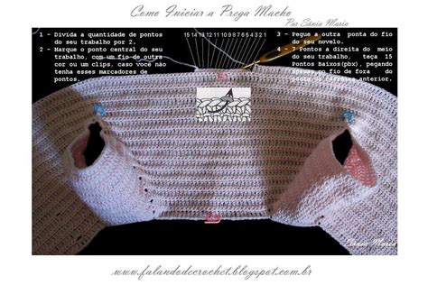 Falando De Crochet Como Fazer Uma Prega Macho De Croche