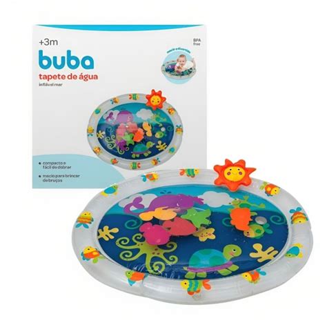 Tapete De Agua Buba - Tapete Infantil de atividade água inflável interativo bebê BUBA ...