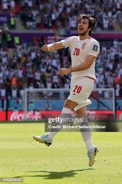 Sardar Azmoun of Iran reacts during the FIFA World Cup 2022, group b ...