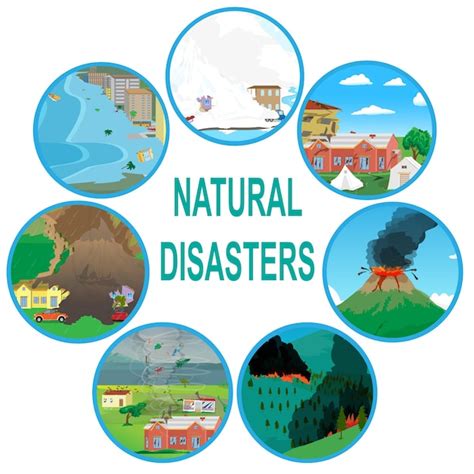 Premium Vector Seven Most Common Natural Disasters