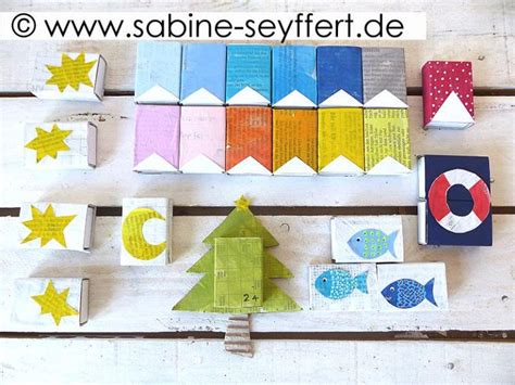 Diy Bastelidee F R Den Advent Selbst Gemachter Adventskalender Schiff