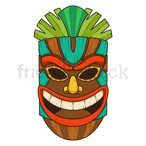 Tiki Mask Clip Art