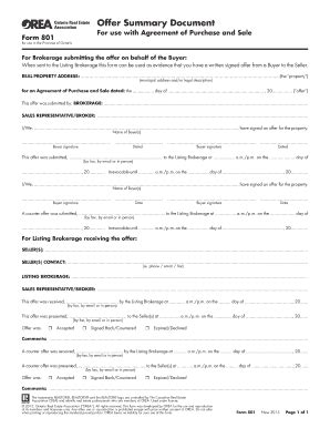 Orea Form 801 Pdf Fill Online Printable Fillable Blank PdfFiller