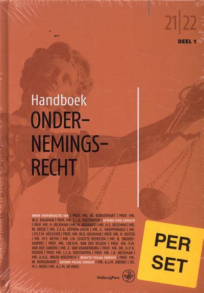 Handboeken Voor Het Notariaat Handboek Ondernemingsrecht 2021 2022