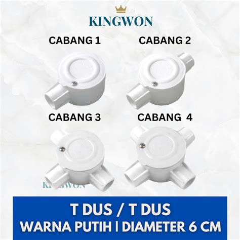 Jual T DUS T DOS CABANG 1 2 3 4 PUTIH 20 MM CROSS DOS TDOS TDUS