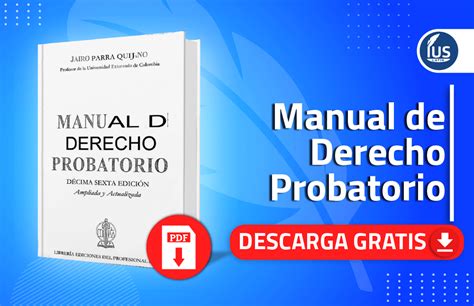 Manual De Derecho Probatorio Ius Latin