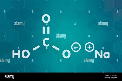 Estructura Química Del Bicarbonato De Sodio Fotografías E Imágenes De