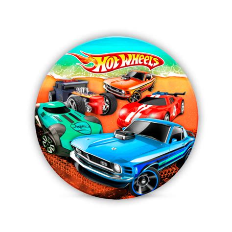 Painel Redondo Sublimado Hot Wheels Elo Produtos Especiais