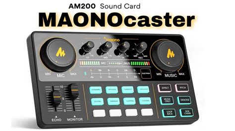 Maono Caster Au Am Professional Sound Card Soundcard Live