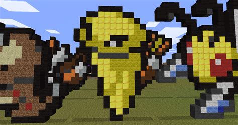 Original 151 Pokemon Pixel Art (1-20) Minecraft Project