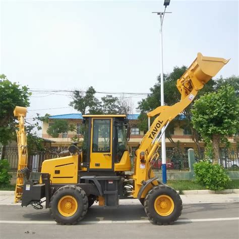 Chinese CE Multipurpose Mini Front End Backhoe Loader Compact 4 Wheel