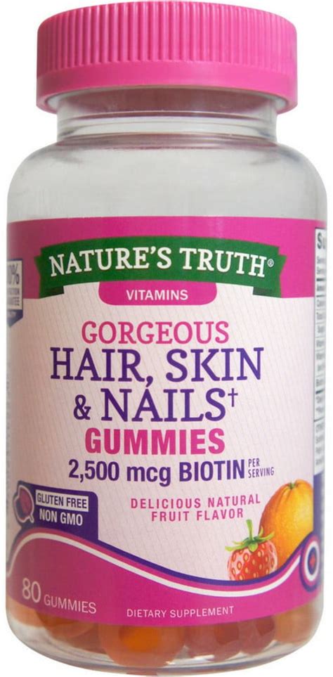 Natures Truth Hair Skin And Nails Gummies 80 Ea Pack Of 2