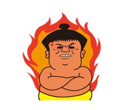 japanese somo wrestlers sticer  tamakairiki sticker