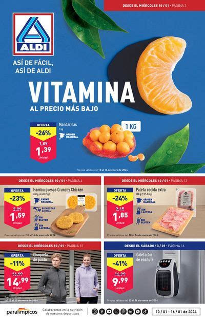 Folleto ALDI Así de fácil así de Aldi del 17 1 hasta el 23 1