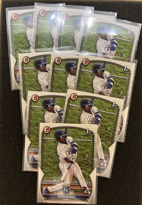 Bowman St Prospect Juan Olmos Bp Royals Lot Of Ebay