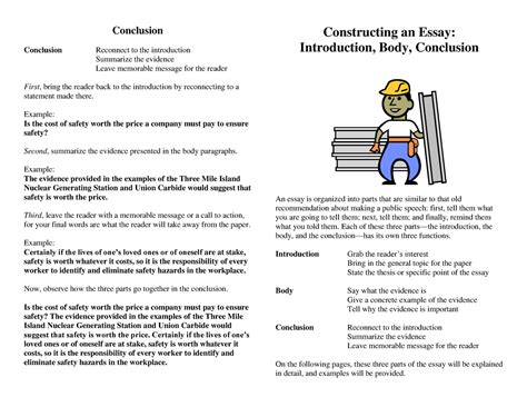 Essay Construction Essay Construction Conclusion Conclusion
