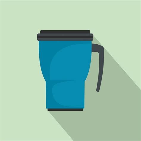 Premium Vector Thermo Cup Icon Flat Illustration Of Thermo Cup Vector