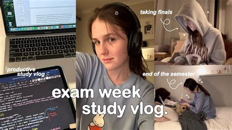 STUDY VLOG Taking Exams Lots Of Studying Productive Days Of A Uni