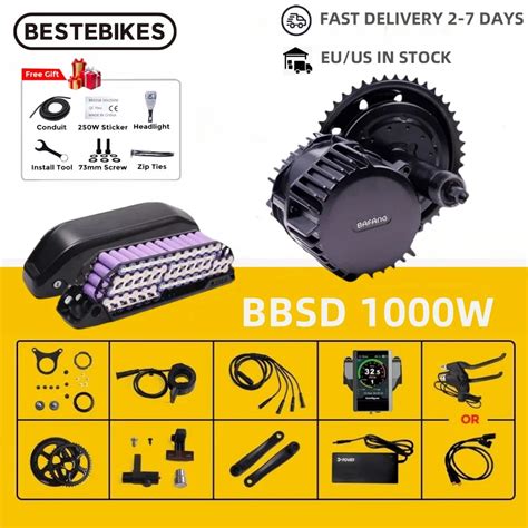 Bafang 1000w Bbshd Bbs03 48v 52v Mid Drive Motor Ebike Electric Bicycle Motor Ebike Conversion