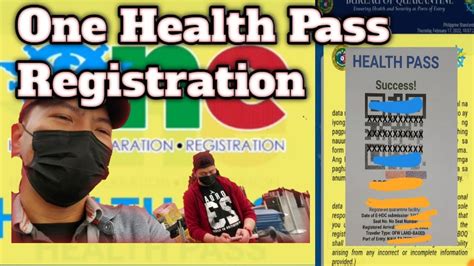 One Health Pass Registration Step By Step Tutorial Requirement In