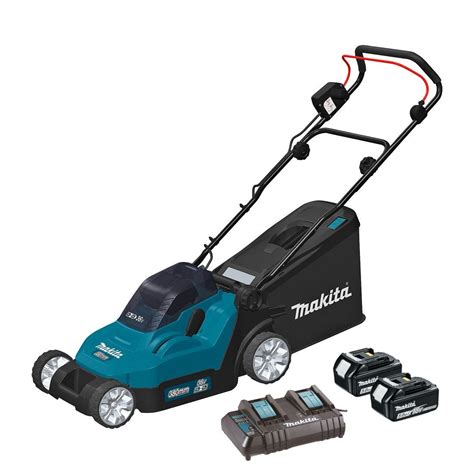 Makita Dlm382ct2 Twin 18v Lxt Cordless 36v Lawn Mower 380mm Inc 2x 5 0ah Batteries Power Tool