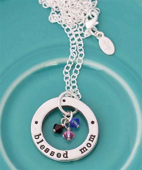 Blessed Mom Birthstone Necklace Personalized Mom Jewelry Popsugar