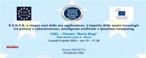 Convegno Il Gdpr A Cinque Anni Dalla Sua Applicazione Limpatto