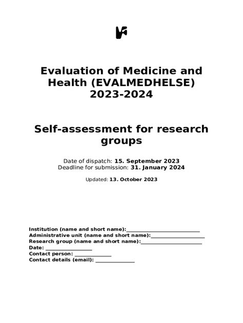 Guidelines For Completing The Self Assessment Doc Template Pdffiller