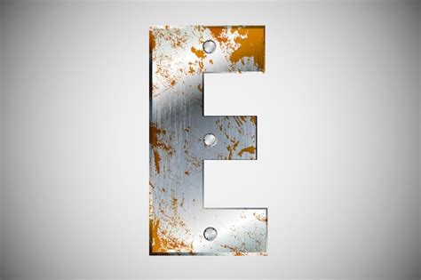 Premium Vector | Metal letters of the alphabet . illustration