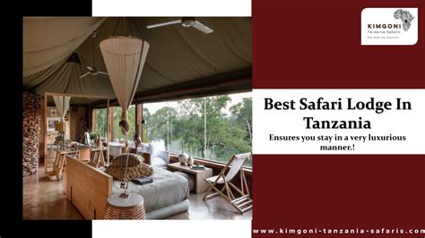 Ppt Best Safari Lodge In Tanzania Powerpoint Presentation Free Download Id11530117