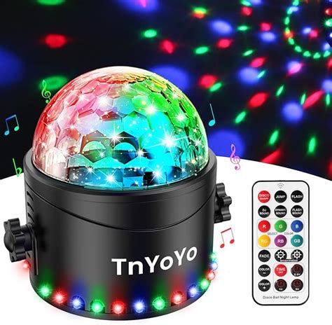 Discokugel TnYoYo Discokugel LED Party Lampe Musikgesteuert Disco