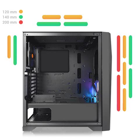 Commander G32 Tg Argb Mid Tower Chassis Thermaltake Usa