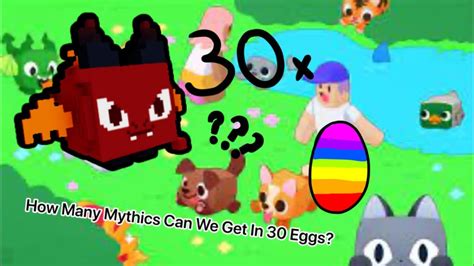 How Many Mythicals Can I Hatch In 30 Rainbow Eggs In The New Pixel