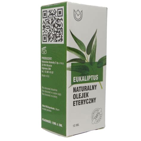 Olejek Eteryczny EUKALIPTUS 12 Ml Naturalne Aromaty I Verdesklep Pl