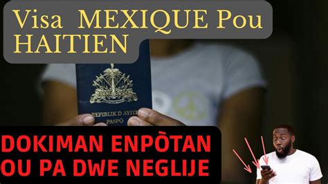 Rendez Vous VISA MEXIQUE POUR HAITIEN Haiti Chili St Domingue POINT