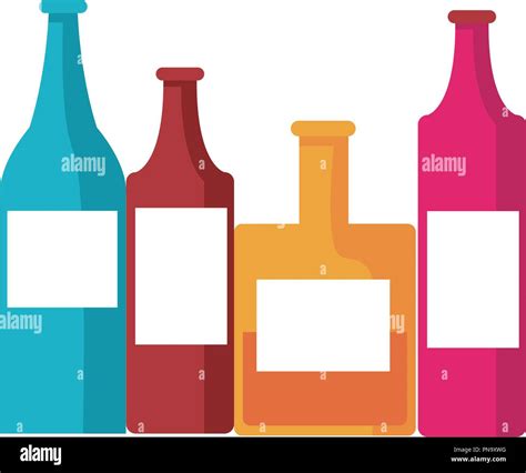 Alcohol Drink Bottles Stock Vector Image And Art Alamy