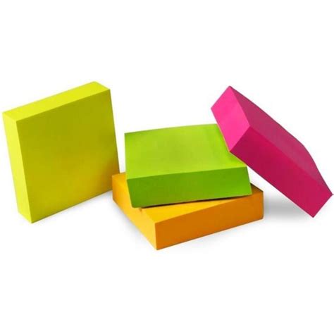 Bloco De Notas Auto Adesivo Post It Cubo Kaz X Mm Folhas