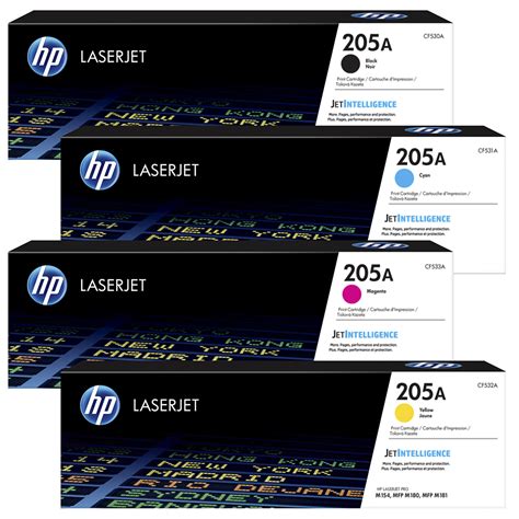 Original HP 205A CMYK Multipack Toner Cartridges CF530A CF531A