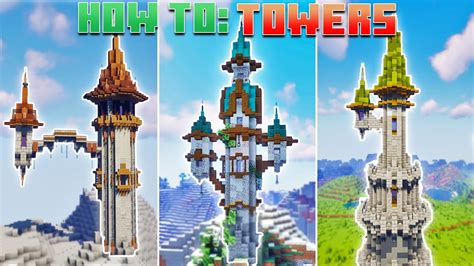 How To Build Epic Towers In Minecraft Builders Academy Youtube