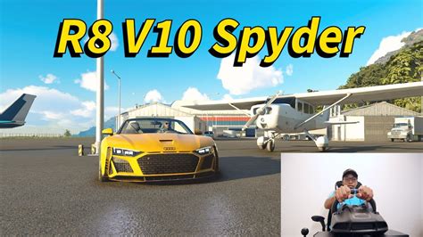 THE CREW MOTORFEST Audi R8 V10 Spyder Drive Logitech G29 Gameplay