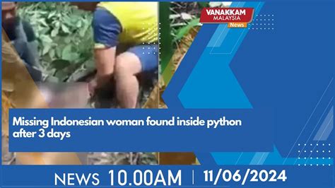 Missing Indonesian Woman Found Inside Python After Days