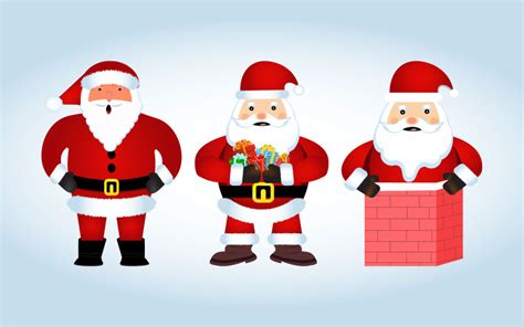 Christmas Santa Claus Collection Design TemplateMonster