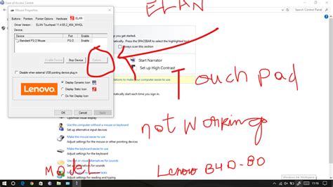 my lenovo b40 80 touchpad gestures are not working on windows 10 - Microsoft Community