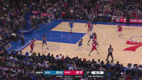 Last Second Field Goal Bucks 76ers NBA Official