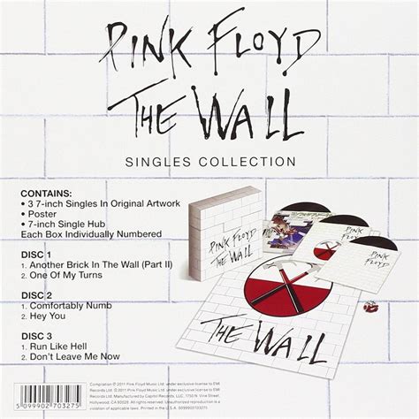 Pink Floyd The Wall Singles Collection Eu 3x7 Box Floydstuff