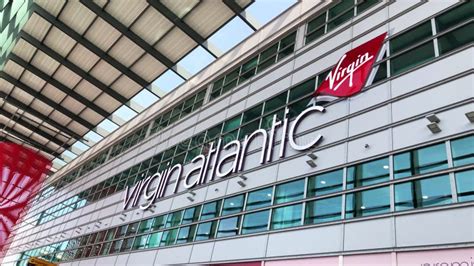 Virgin Atlantic At London Heathrow Airport Terminal 3 Stock Video