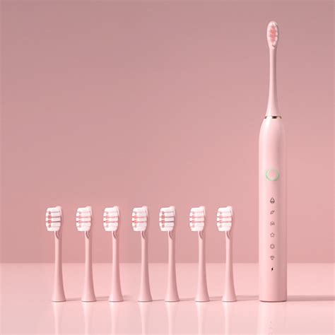 Qianying Rechargeable Electric Powered Toothbrush With 8 Brush Heads