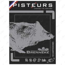 Cartouches De Chasse Balle Pisteurs Cal Brenneke Armurerie