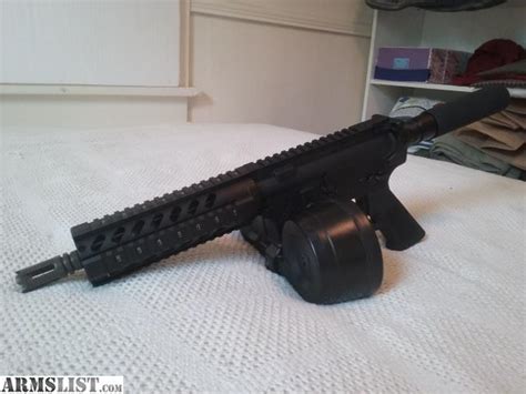 Armslist For Sale Ar15 Pistol 556 New 75 Barrel With 100 Rd Drum Mag