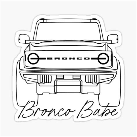 Ford Bronco Babe Sticker For Sale By Toriraimondi Redbubble